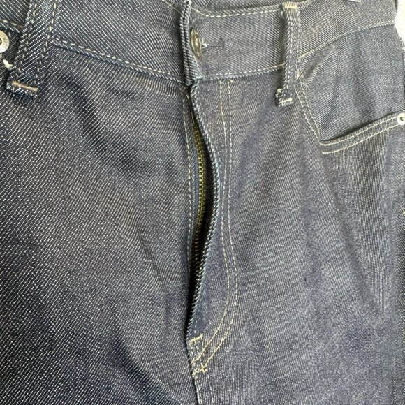 Uniqlo Selvedge Jeans Mens Size 33x34 Slim Straight Kaihara Stretch Denim - Picture 5 of 9